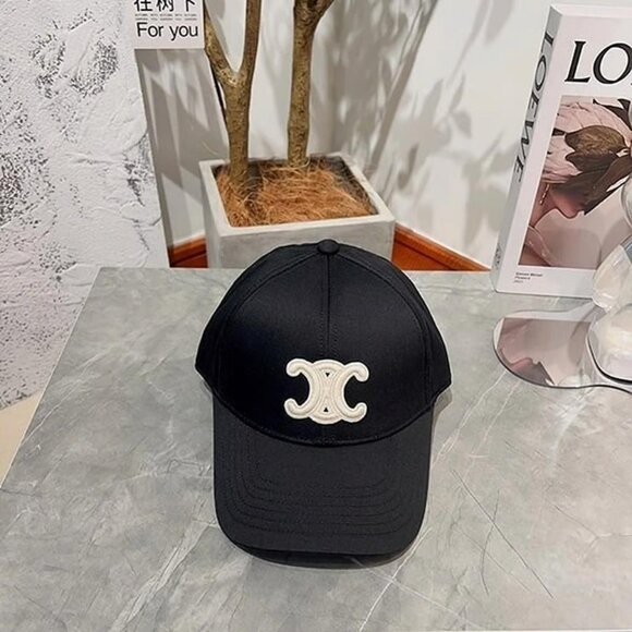 Celine Black Cap with White Logo - Picture 2 of 5